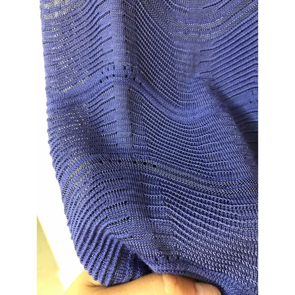 MISSONI amethyst purple woven knit merino wool sleeveless shift midi dress - Picture 3 of 12